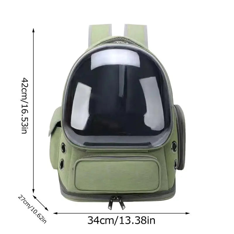 Cat Backpack Carrier Pet Bag Carrier Cat Travel Pouch Backpack Breathable Space Capsule Pet Carrier Cat Bag Pet Backpack For