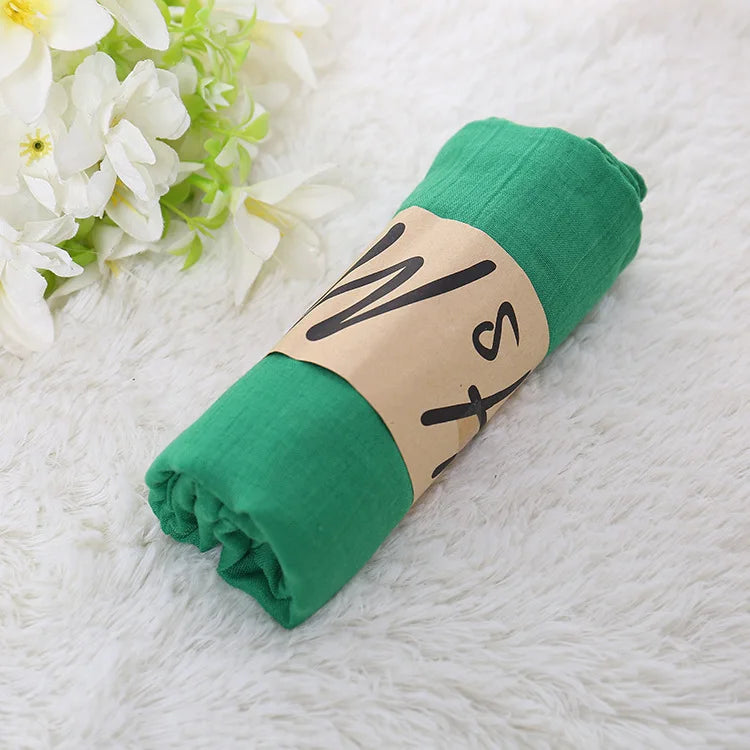 20 Colors Solid Color Hijab Scarf For Women Luxury Breathable Shawl Wraps Ladies Head Scarves Neck Bandana Black Scarfs Men Gift