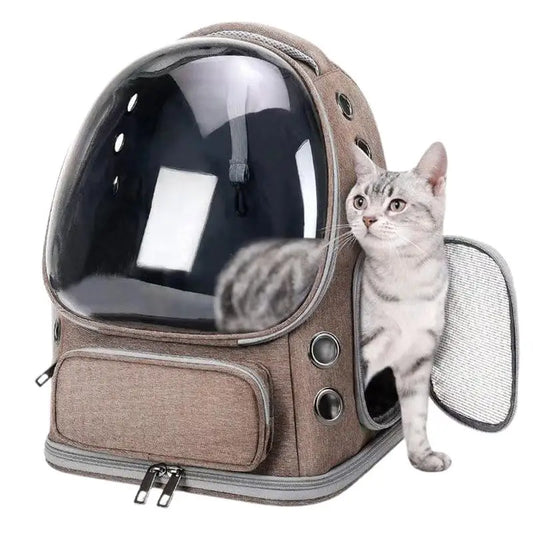 Cat Backpack Carrier Pet Bag Carrier Cat Travel Pouch Backpack Breathable Space Capsule Pet Carrier Cat Bag Pet Backpack For