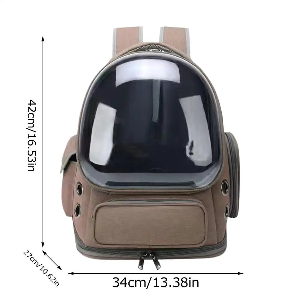 Cat Backpack Carrier Pet Bag Carrier Cat Travel Pouch Backpack Breathable Space Capsule Pet Carrier Cat Bag Pet Backpack For