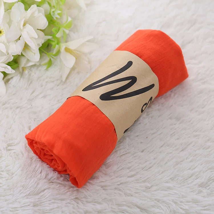 20 Colors Solid Color Hijab Scarf For Women Luxury Breathable Shawl Wraps Ladies Head Scarves Neck Bandana Black Scarfs Men Gift